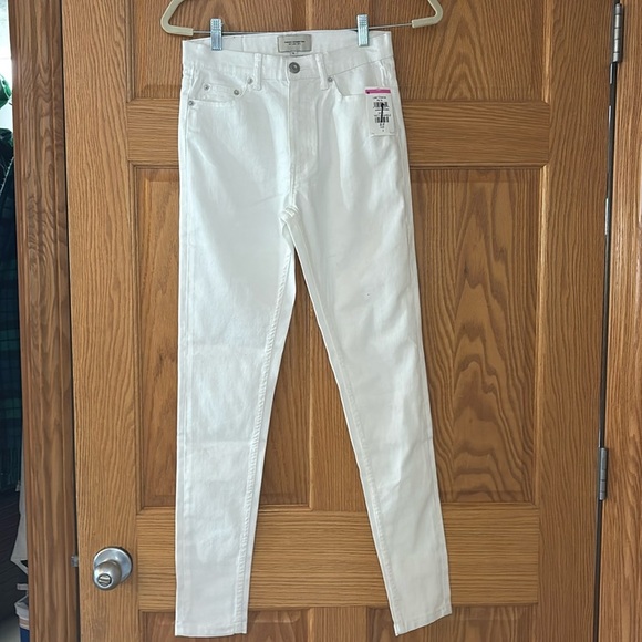 NWT French Connection White Straight Leg Jeans 4 - Picture 1 of 5
